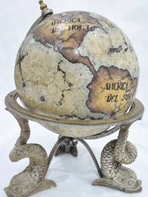 AS-295S Antique Stone Dolphine Globe Small