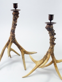 AS-883_Antler Candlestick large and Small