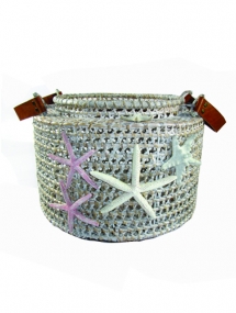 CTY-091_ Rattan Planter with Starfish