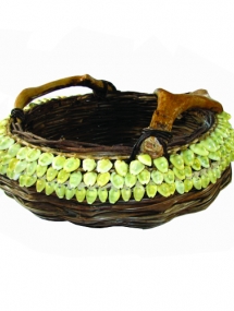 CTY-101L_ Round basket with Puka Shell