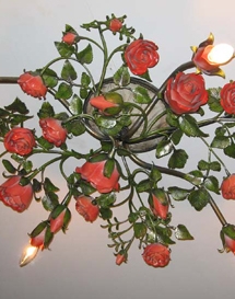 L-494 Orange Rose Flush Mount