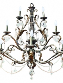 L-667_Swag 12 light chandelier