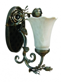 L-774_New Cabbage Rose Single Light Wall Sconce