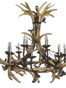 L-918_Antler 8 light chandelier