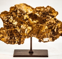 PW-090 - Petrified wood on metal stand