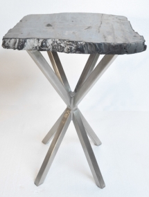 PW-125_Petrified Wood Table with Starbase