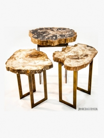 PW-120_Petrified Wood Waterfall table