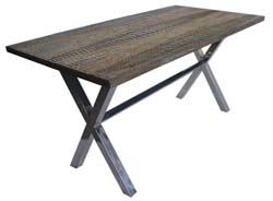 ALG-06B_Alligator Dining Table with Metal Base