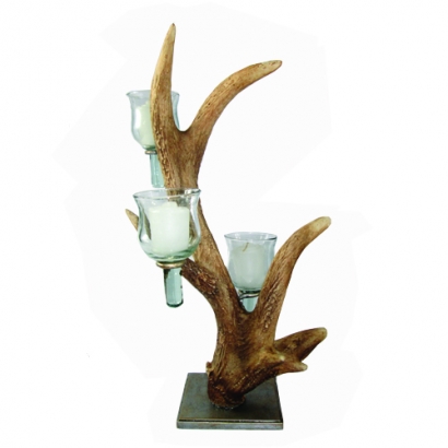 AS-940 Deer 3 cup Candelabra