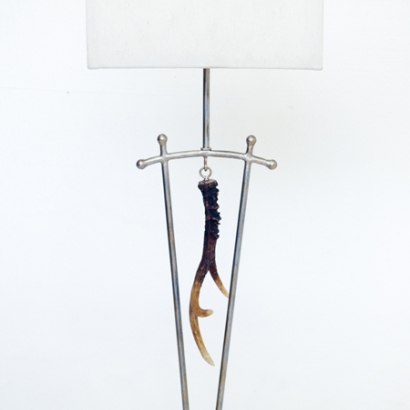 L-1173_Antler Horn Table Lamp