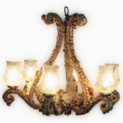 L-627_New Shell Chandelier