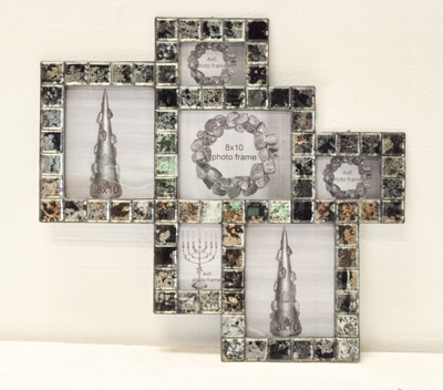 MRC-043 Antique Mirror collage Frame Large