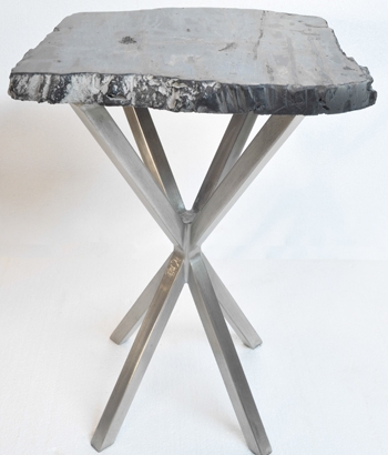 PW-125_Petrified Wood Table with Starbase