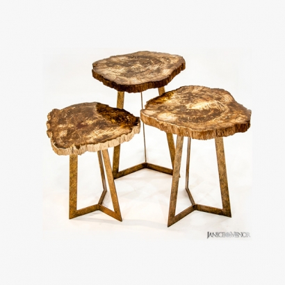 PW-127_Petrified Wood Waterfall Table